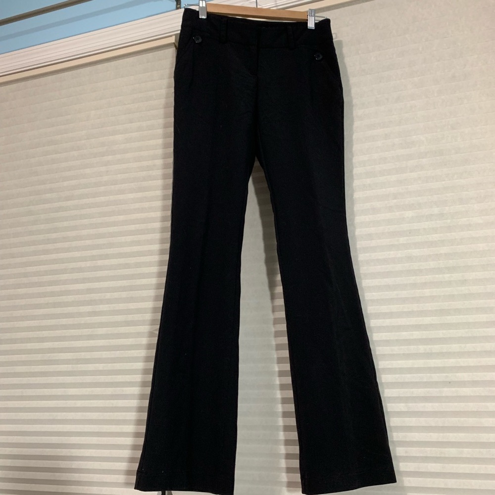 Black flair dress pants
